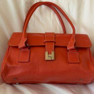 Lambertson Truex Leather Top Handle Bag